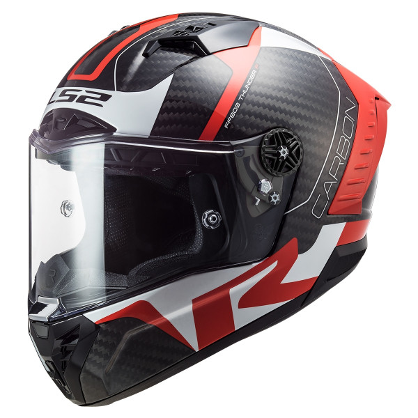 LS2 LS2 FF805 THUNDER CARBON RACING 1 RED/WHITE HELMET